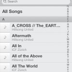Übersicht aller Alben in der Music App von iOS 6
