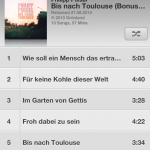 Albumansicht in der neuen Music App von iOS 6
