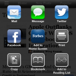 Safari sharing in iOS 6