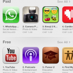Die popular Ansicht des App Store in iOS 6