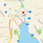 Stadt Zürich in der neuen Maps / Karten App in iOS6